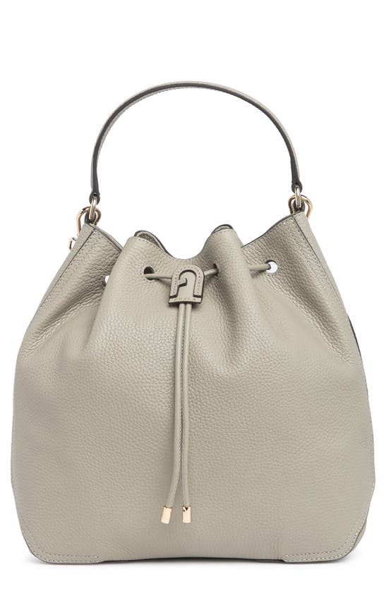 Furla Athena Leather Drawstring Shoulder Bag In Marmo C | ModeSens