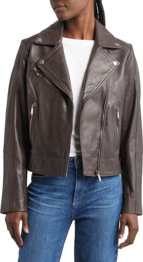 Sam Edelman Gray Faux Leather Moto retailer Jacket - L (NWT)