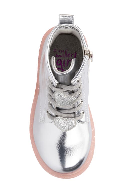 Olivia Miller Kids' Space Case Metallic Boot In Silver