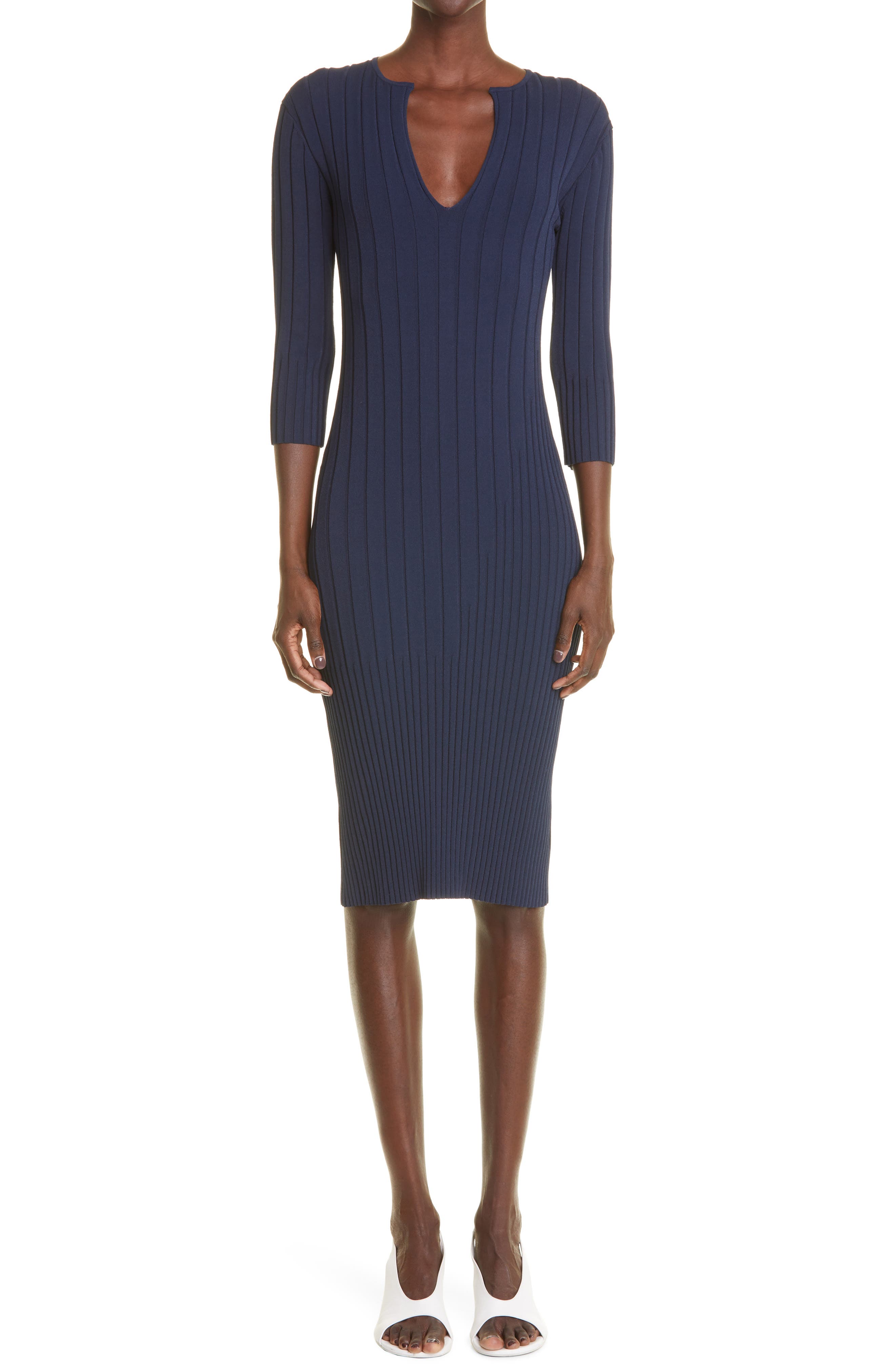 St. John Collection Mixed Rib Sheath 