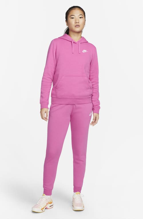 Shop Nike Sportswear Club Fleece Joggers In Active Fuchsia/white