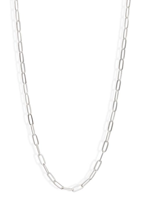 Nashelle Unity Paper Clip Chain Necklace in Sterling Silver at Nordstrom