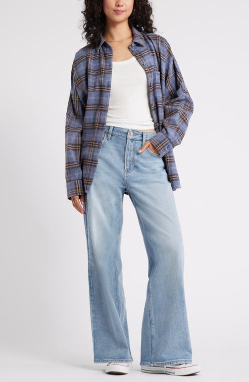Bp. Low Rise Wide Leg Jeans In Light Wash