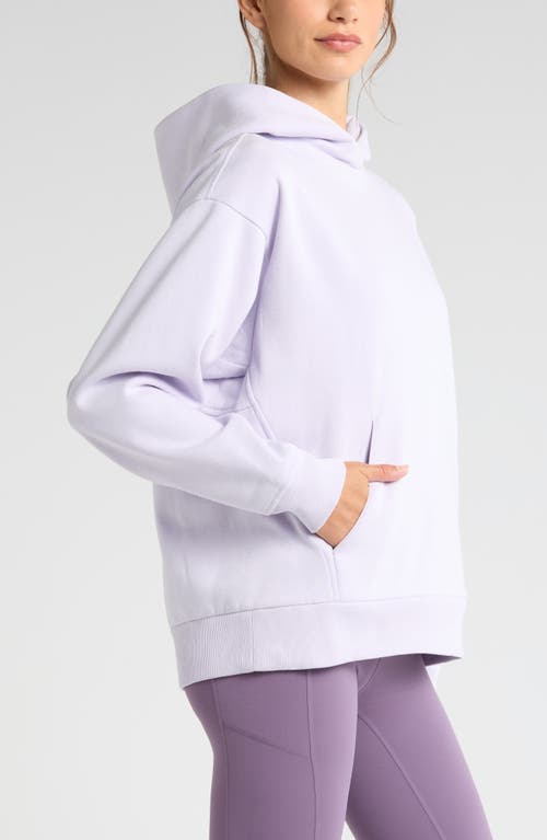 Shop Zella Ultra Cozy Pullover Hoodie In Purple Petal