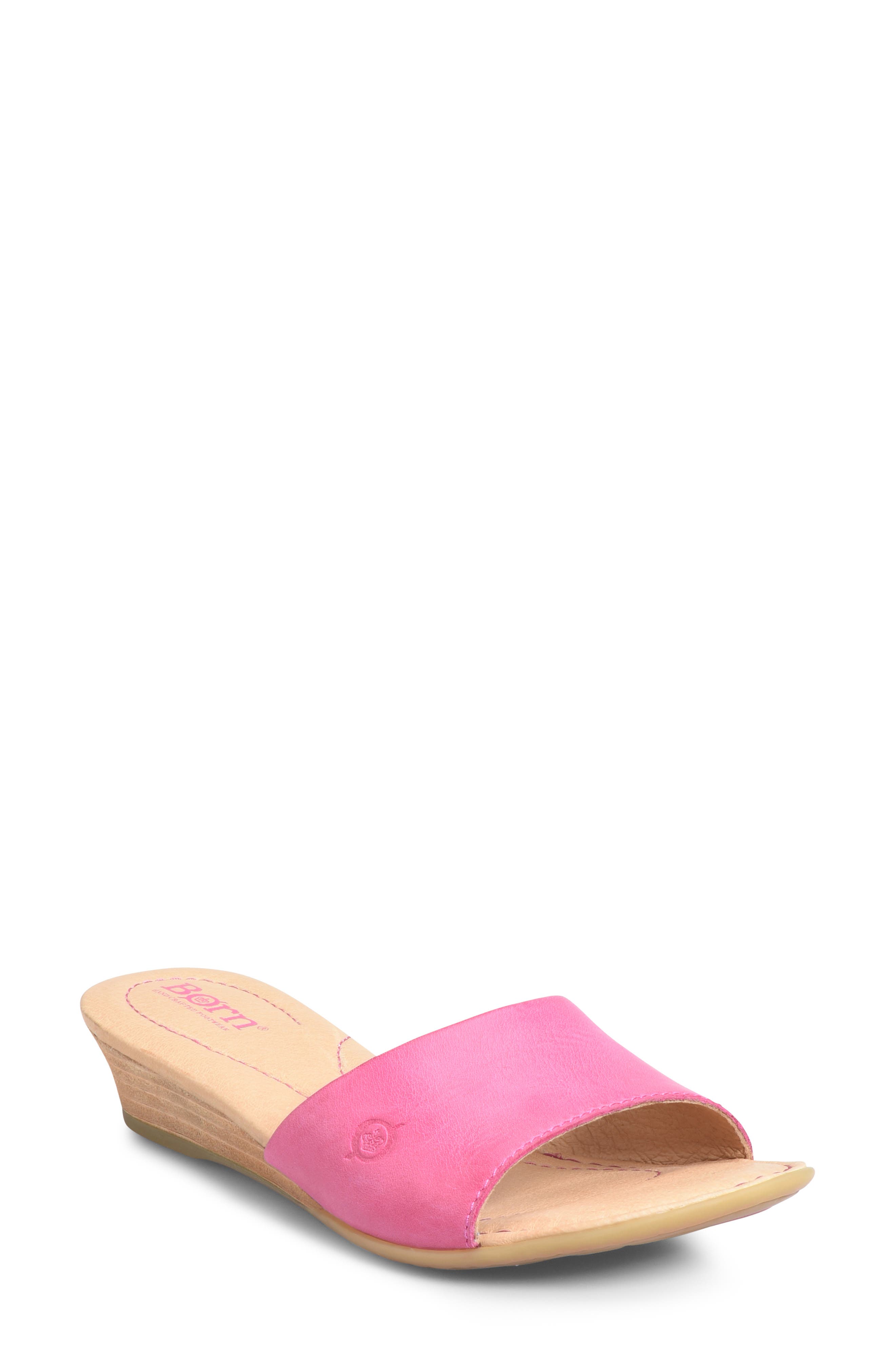 B?rn Shasta Wedge Slide Sandal, Pink