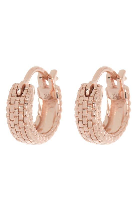 Monica Vinader Heirloom Huggie Earrings In Rose Gold ModeSens