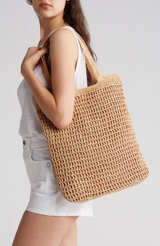 Collection Xiix Straw Tote Bag In Natural