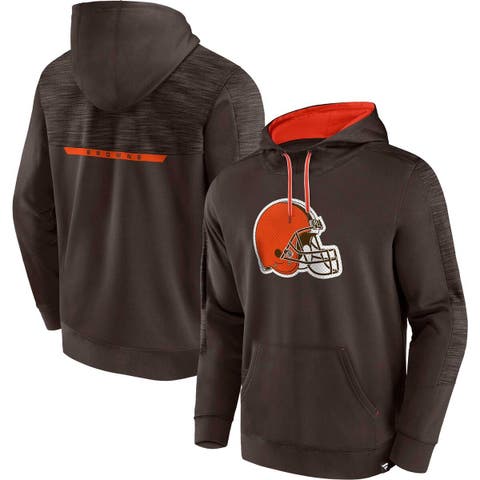 Men's Nike White Cleveland Browns 2023 Sideline Club Alternate Tri-Blend Pullover Hoodie Size: Large