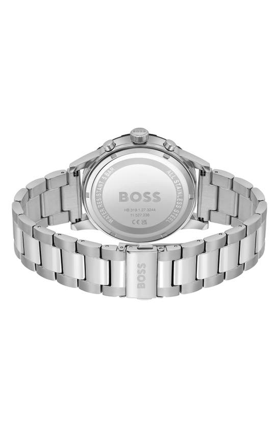 Shop Hugo Boss Solgrade Chronograph Bracelet Watch, 44mm In Black