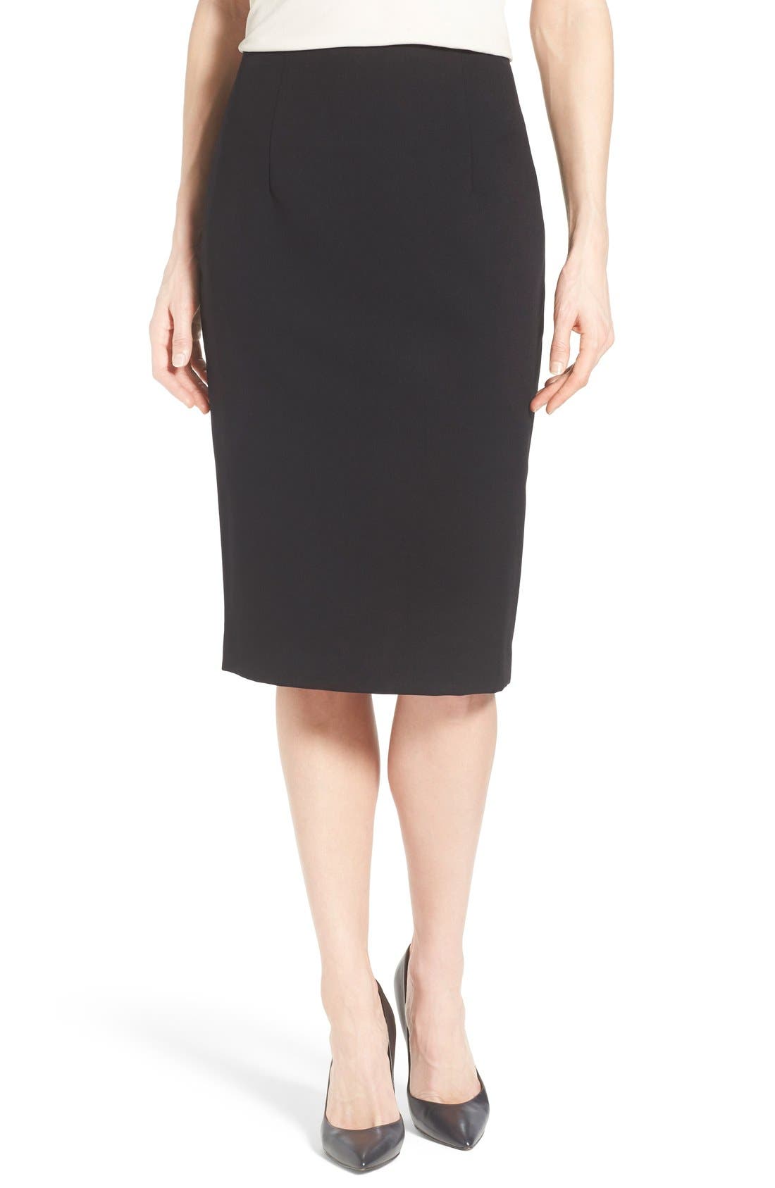 ELLEN TRACY Womens Petite Size High Waist Pencil Skirt