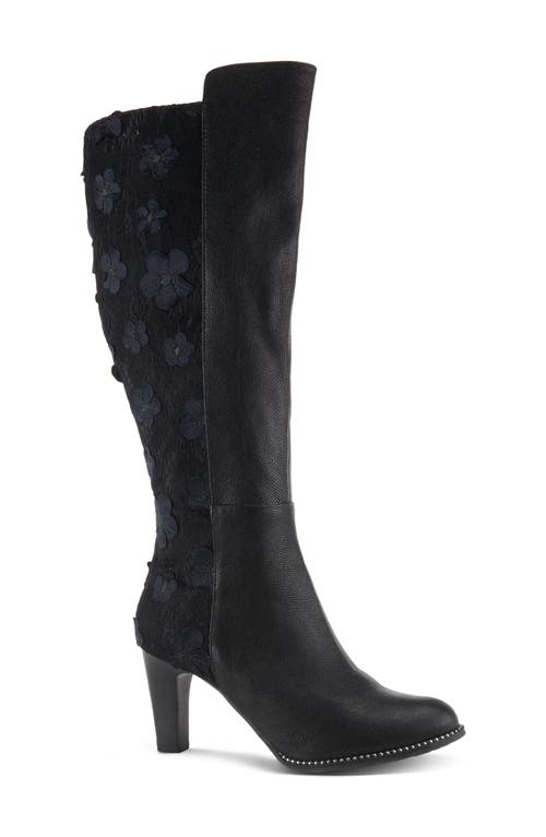 L'artiste By Spring Step Rozena Knee High Boot In Black Multi