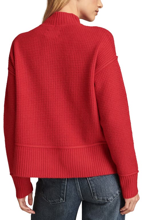 LUCKY BRAND LUCKY BRAND WAFFLE STITCH MOCK NECK SWEATER 