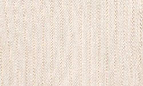 Shop Mango Herringbone Knit Rib Sweater In Cream