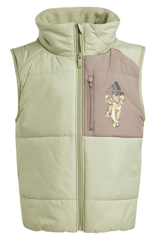 Adidas Originals Adidas X Disney Kids' The Lion King Recycled Polyester Vest In Green