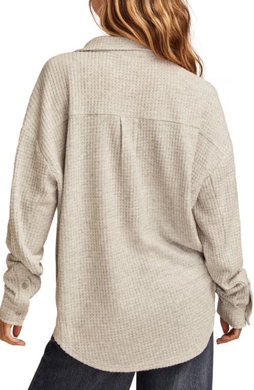 LUCKY BRAND LUCKY BRAND CLOUD WAFFLE BUTTON-UP SHIRT 