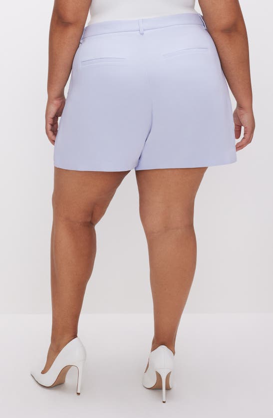 Shop Good American High Waist Trouser Shorts In Glass001