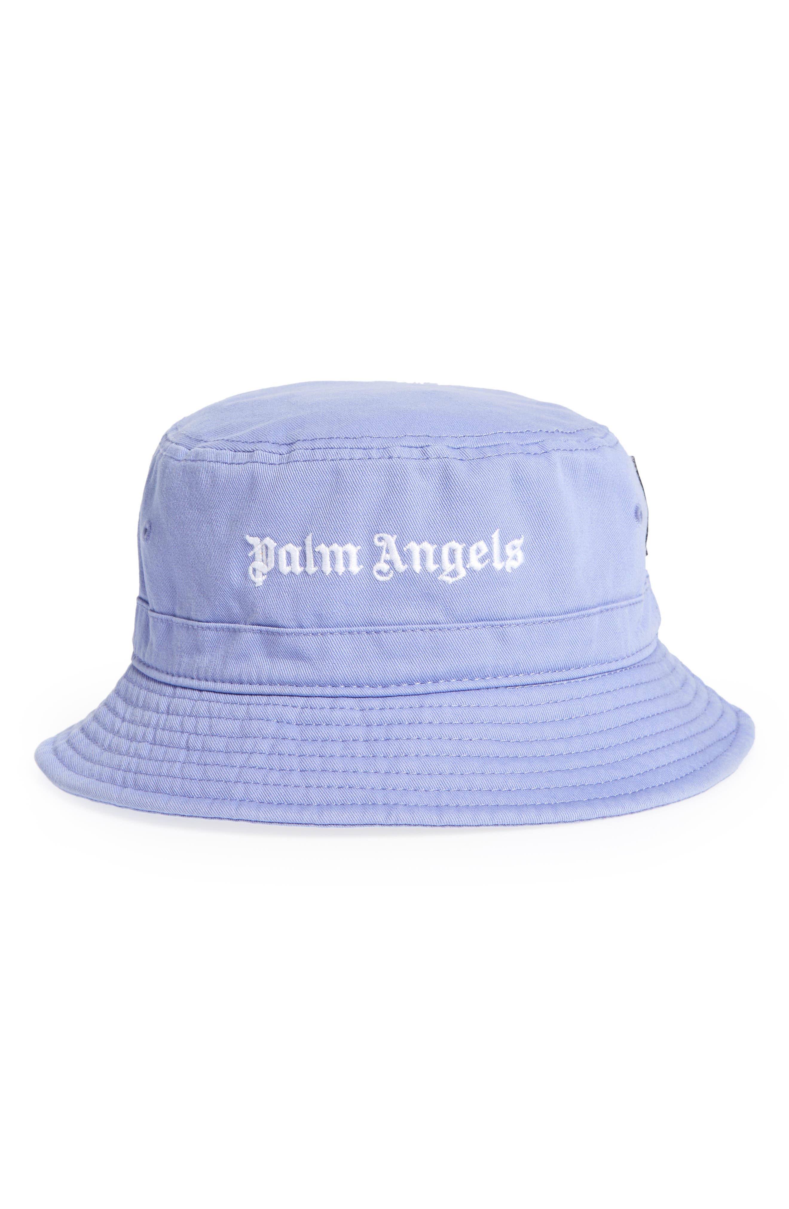 palm angels bucket hat purple