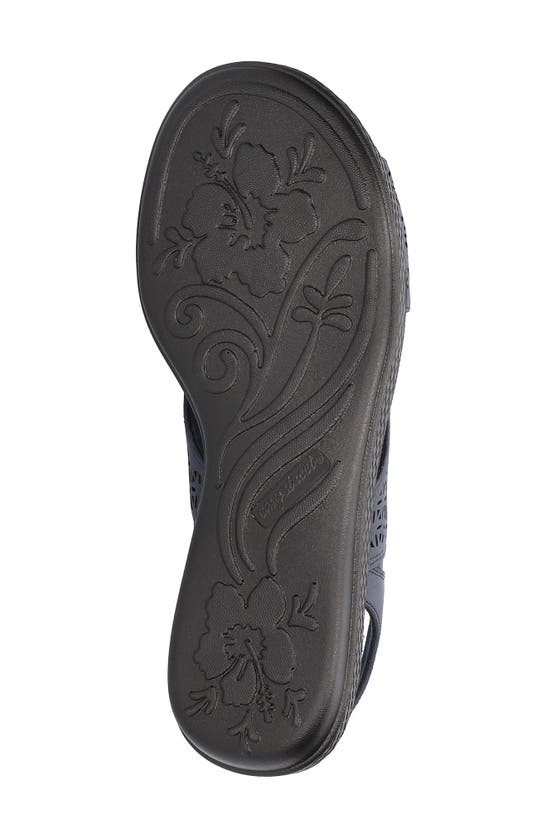 Shop Easy Street Claudia Slingback Sandal In Navy