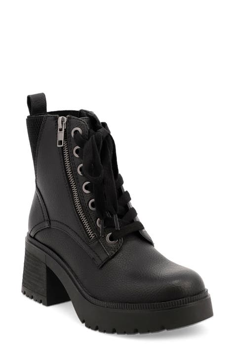 Women s Block Lace Up Boots Nordstrom