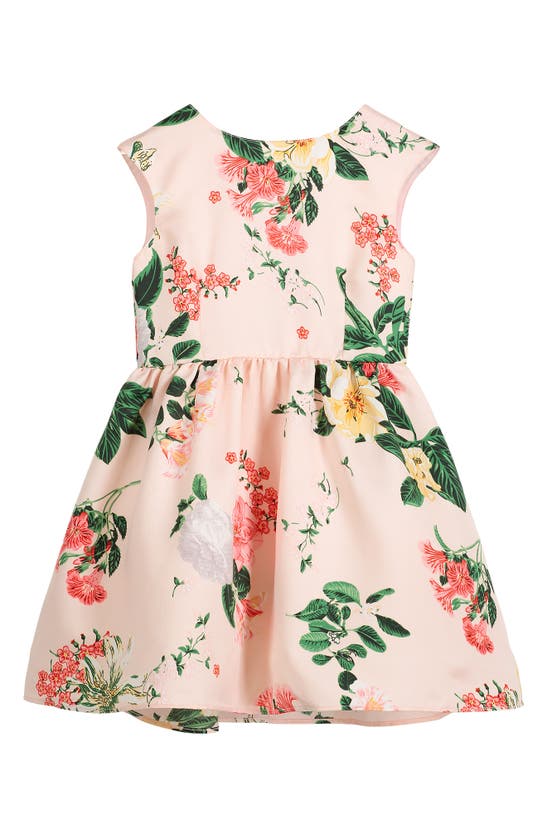 Pippa & Julie Kids' Floral Fit & Flare Dress In Pink/ Multi | ModeSens