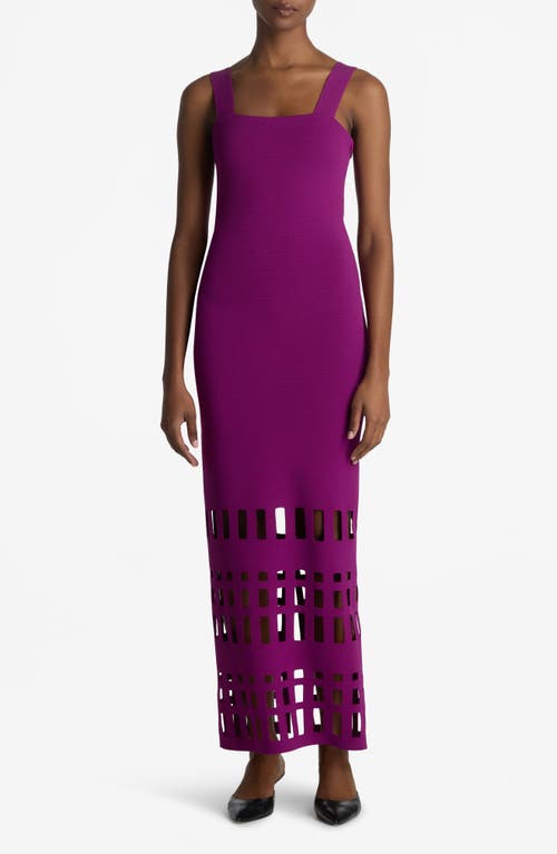 Shop St John St. John Collection Cutout Milano Knit Gown In Azalea