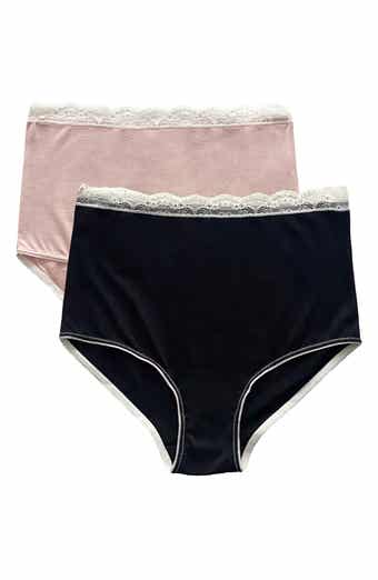 Kindred Bravely Signature Cotton French Cut Brief  Postpartum High Waist  Underwear 5-Pack (Assorted Neutrals, Small) at  Women's Clothing store