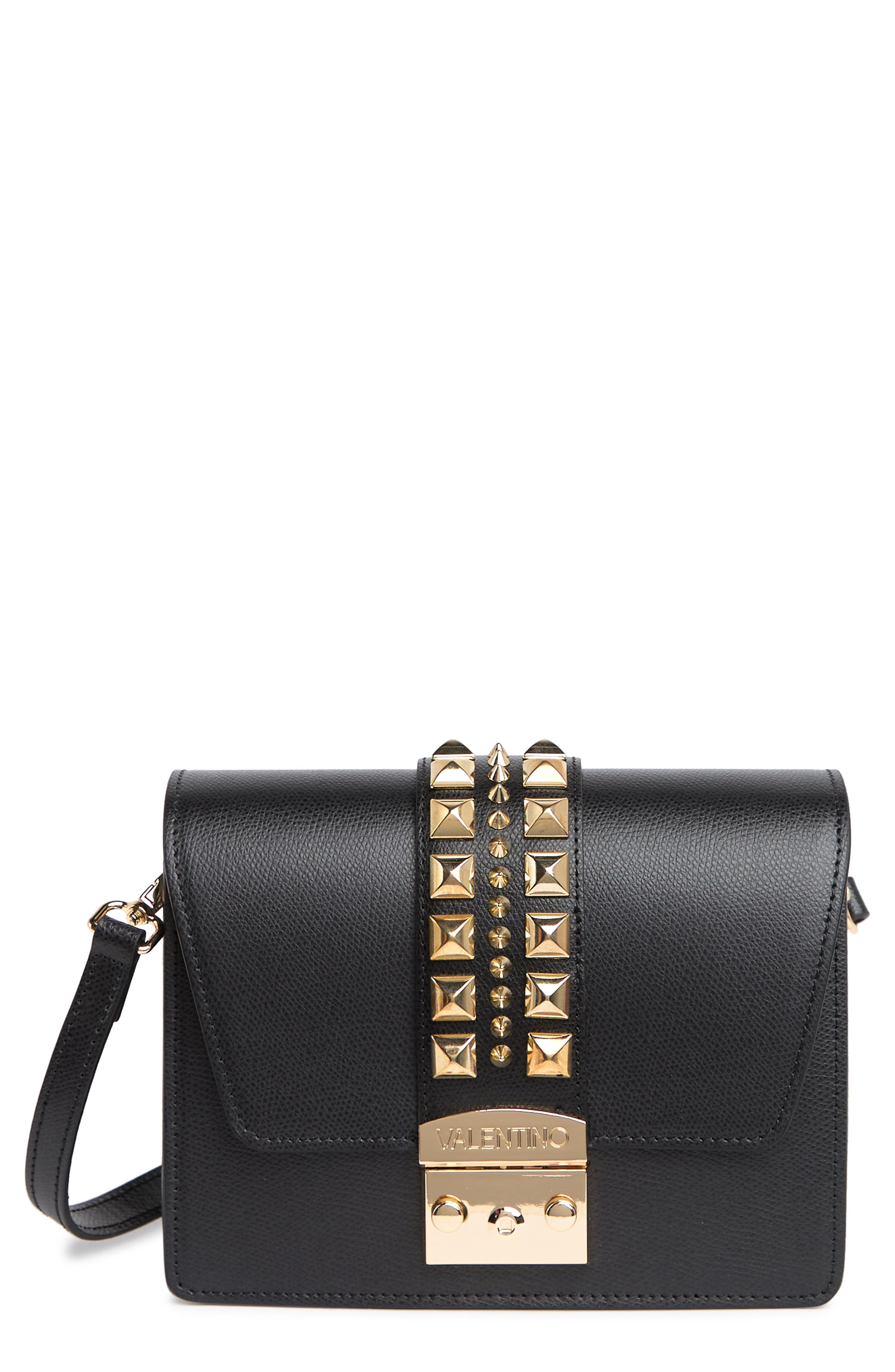 valentino by mario valentino benedicte rockstud leather crossbody bag