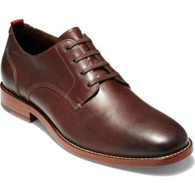 Cole Haan Feathercraft Grand Butcher Plain Toe Derby, Brown