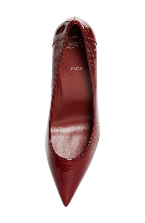 Shop Christian Louboutin Sporty Kate Patent Leather Pump In Brownie/lin Brownie