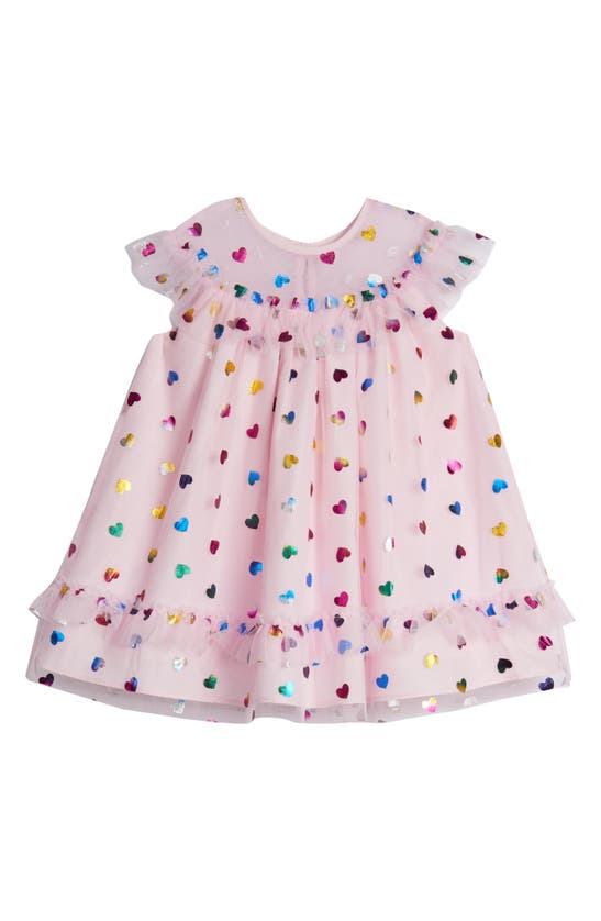 PIPPA & JULIE PIPPA & JULIE FOIL HEARTS FLOAT TULLE DRESS