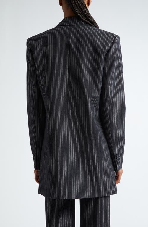 Michael Kors Collection Pinstripe Blazer In Multi