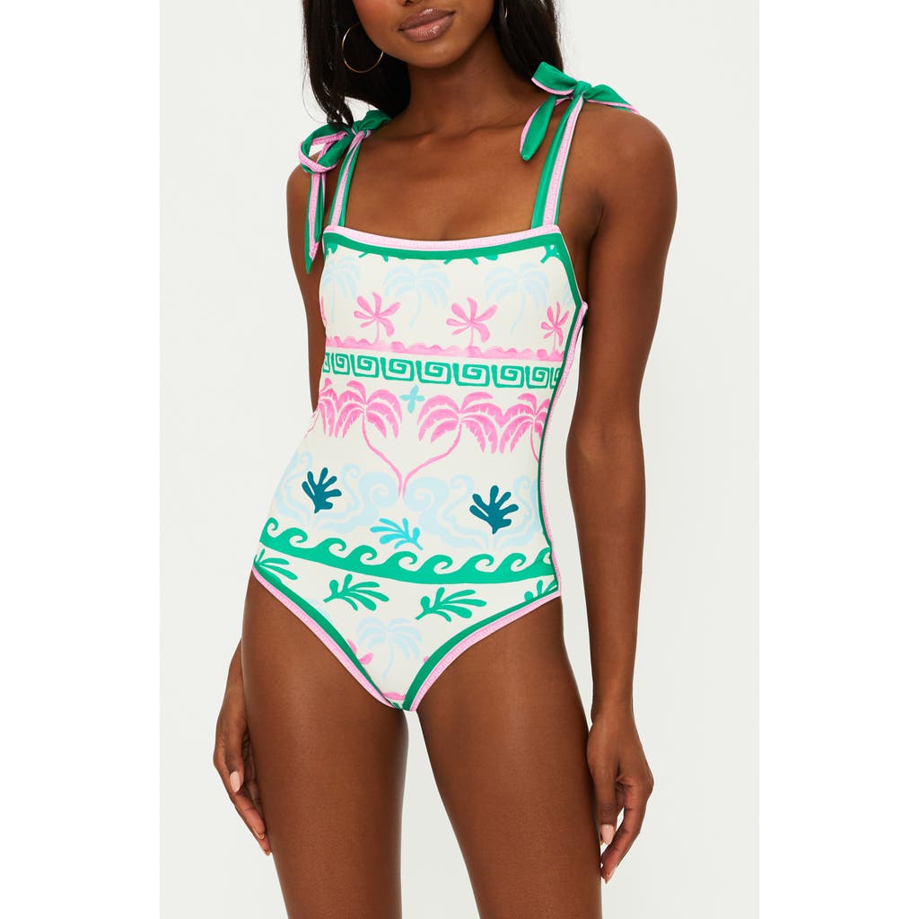 Beach Riot Shona One-piece Swimsuit In Tropical Palm