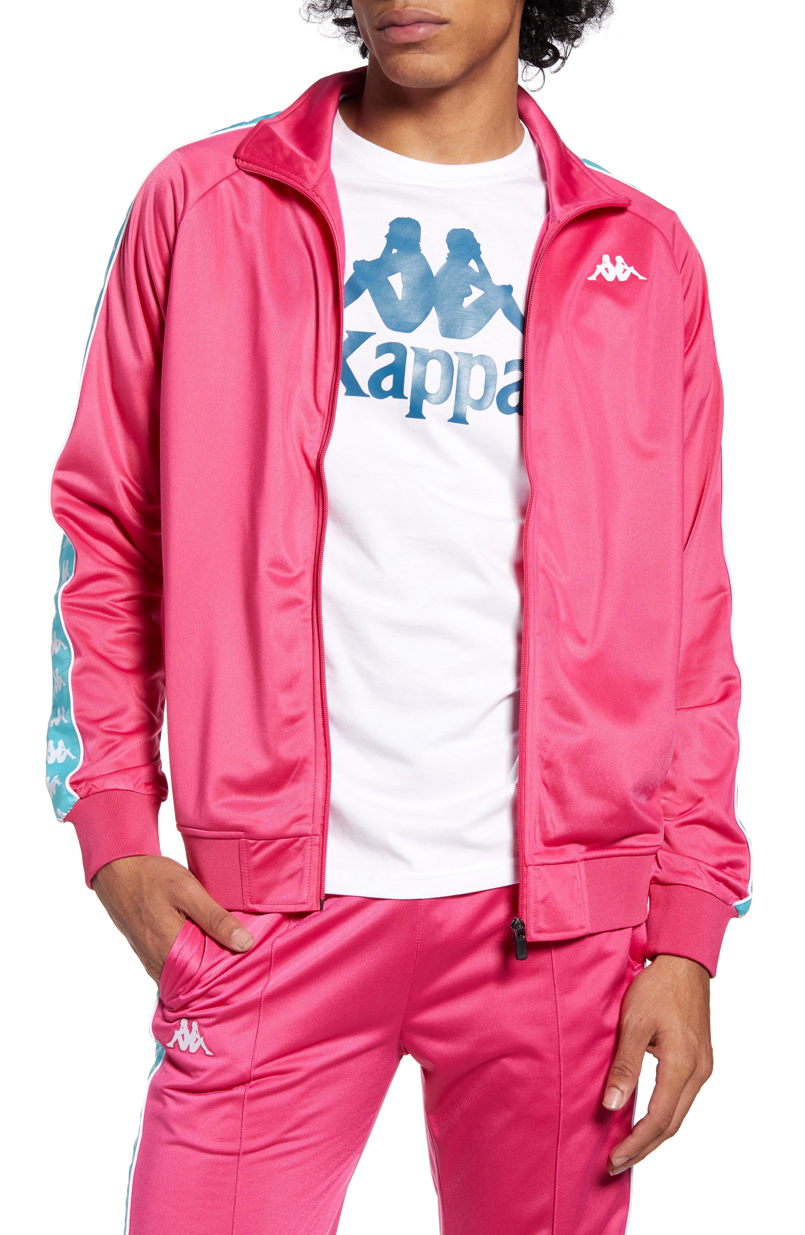 pink kappa track jacket