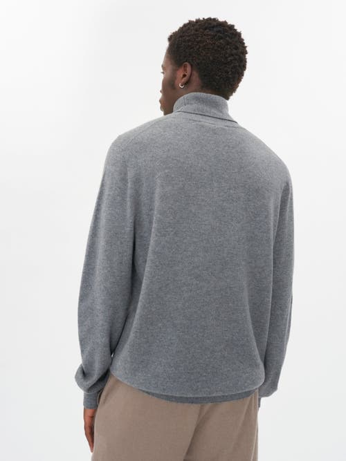 Shop Gobi Cashmere Turtle Neck In Dim Gray