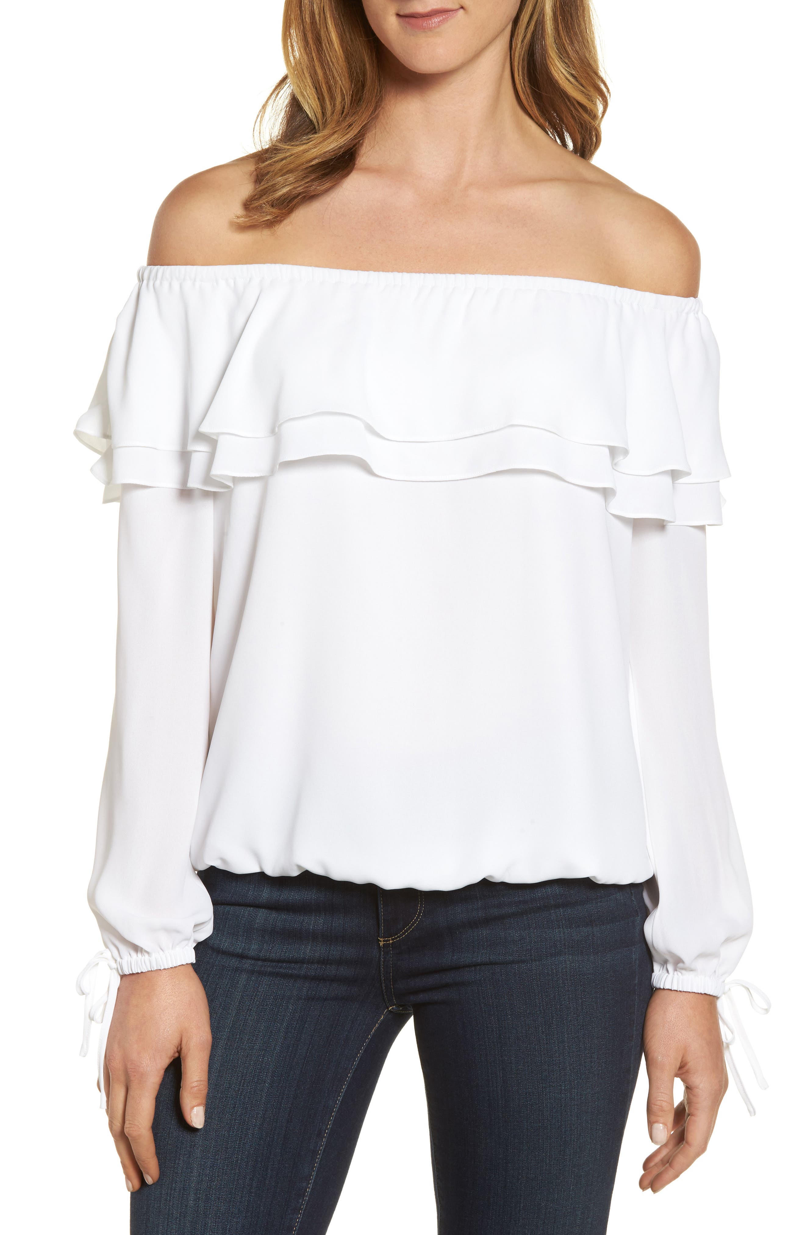michael kors off the shoulder top