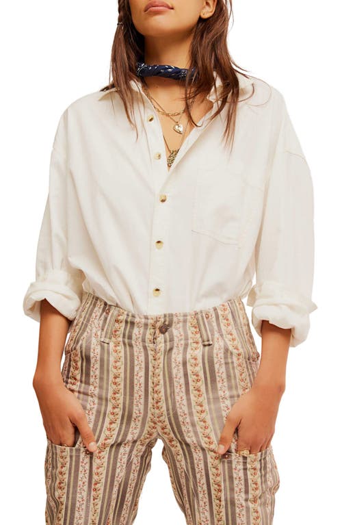 Shop Free People Supersonic Stripe Pants In Beige/grey Combo