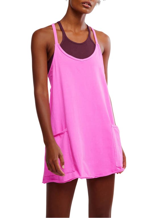 Shop Free People Fp Movement Hot Shot Mini Sport Dress In Hot Pink