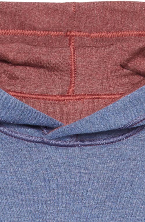 Johnston & Murphy Kids' Solid Reversible Hoodie In Berry/blue