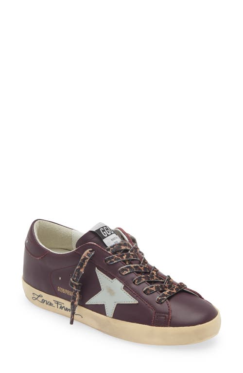 Golden Goose Super-Star Sneaker Plum/Aquamarine at Nordstrom,