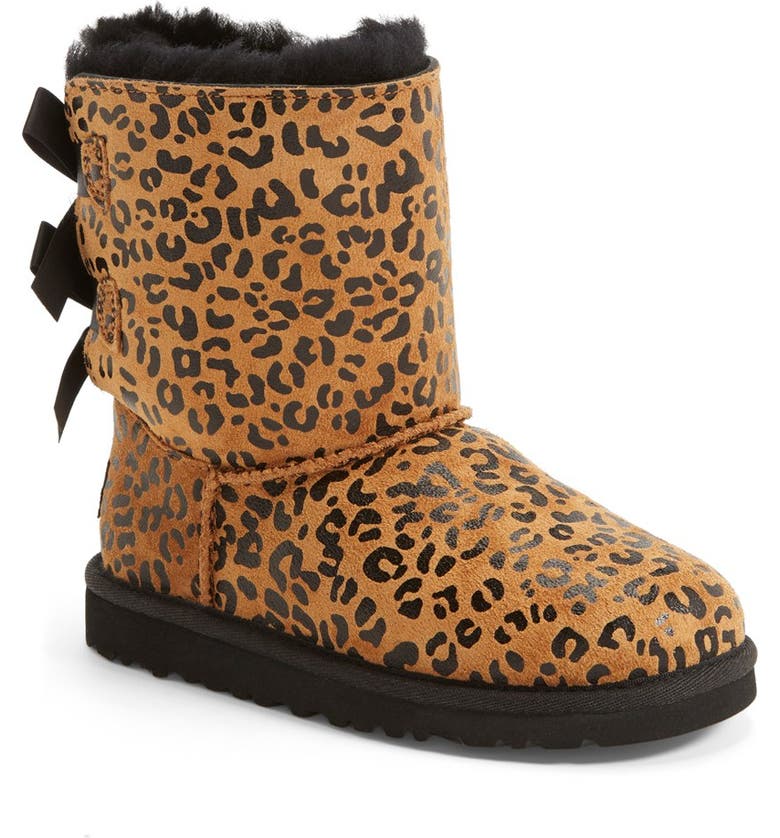 UGG® 'Bailey Bow - Leopard' Boot (Walker, Toddler, Little Kid & Big Kid ...