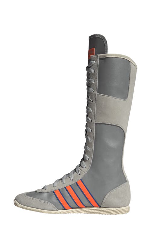 Shop Adidas Originals Adidas Japan Vh Sneaker Boot In Silver/solar Orange/grey