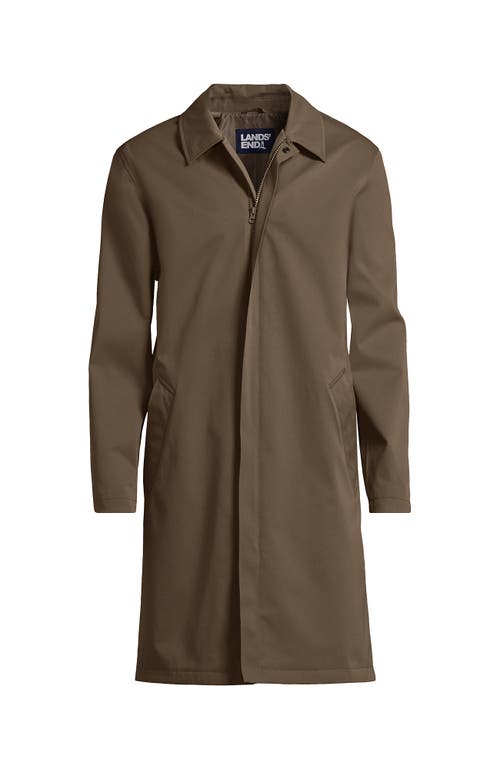 Shop Lands' End Waterproof Mac Raincoat In Vintage Taupe