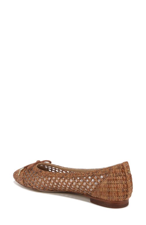 Sam Edelman May Ballet Flat Cuoio Weave In Cuoio