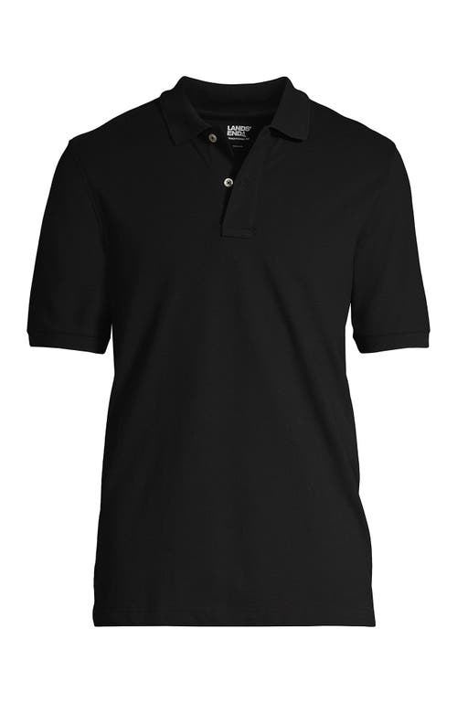 Shop Lands' End Short Sleeve Comfort-first Mesh Polo Shirt In Black