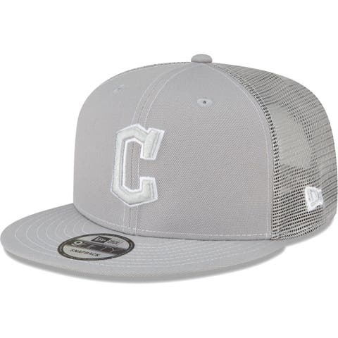 New Era Men's Cleveland Guardians Clubhouse Gray Low Profile 59Fifty Fitted  Hat