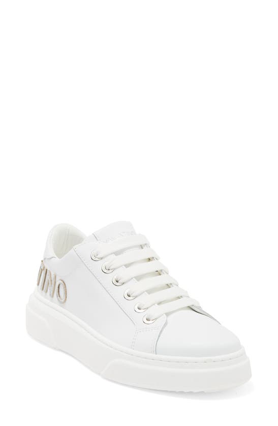 Valentino By Mario Valentino Alice Leather Sneaker In White | ModeSens