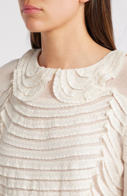 Shop The Great . The Rosebud Knit Top In Cream