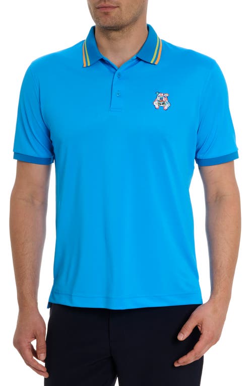 Robert Graham Bowtie Embroidered Tipped Polo at Nordstrom,