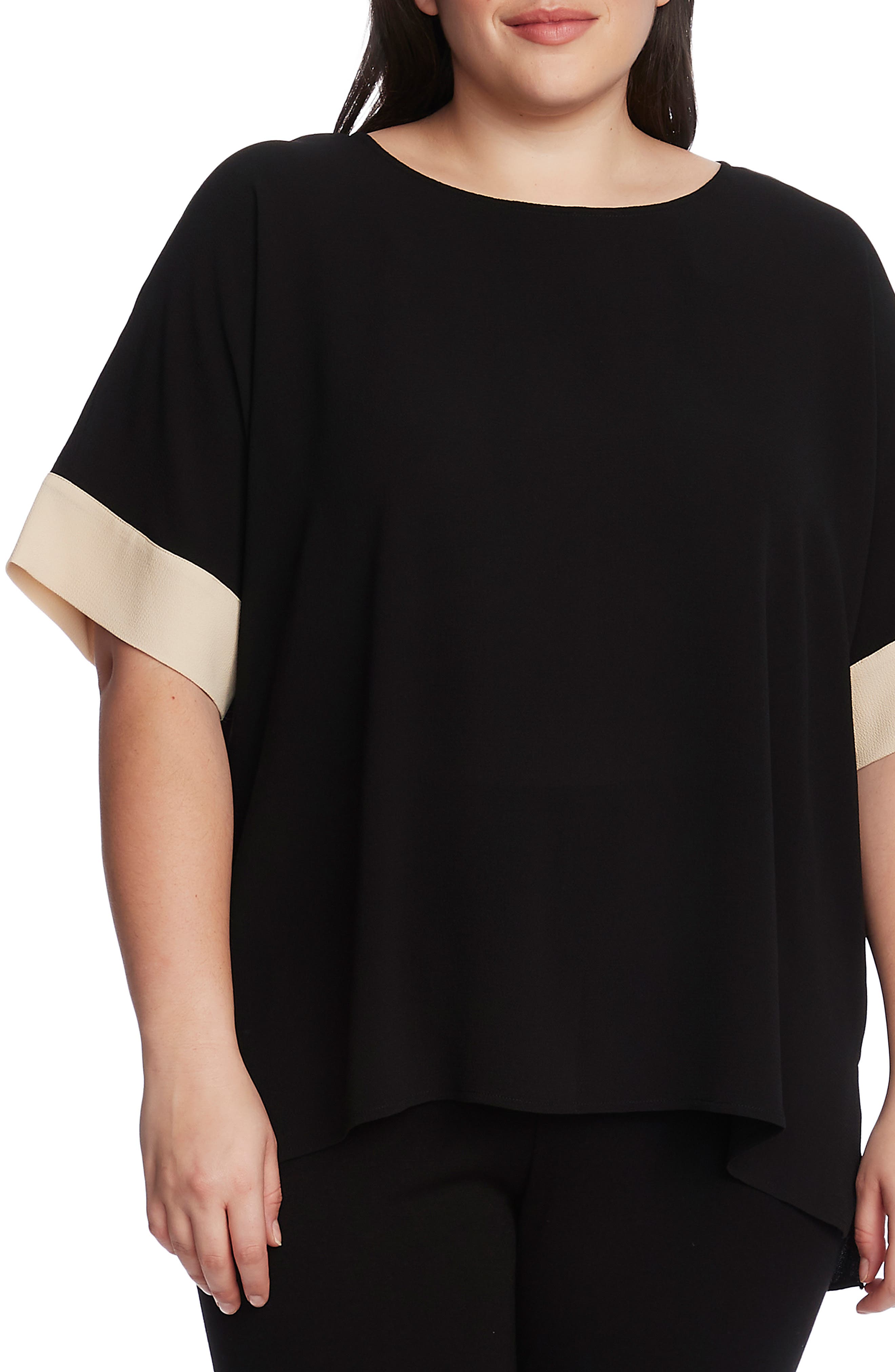 Vince Camuto | Colorblock Elbow Sleeve Blouse | Nordstrom Rack