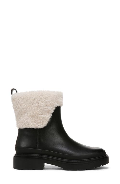 Shop Vince Percie Faux Shearling Bootie In Black